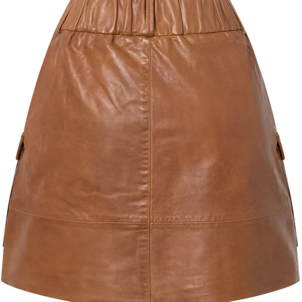 DEPECHE Dawn Skirt Vintage Cognac