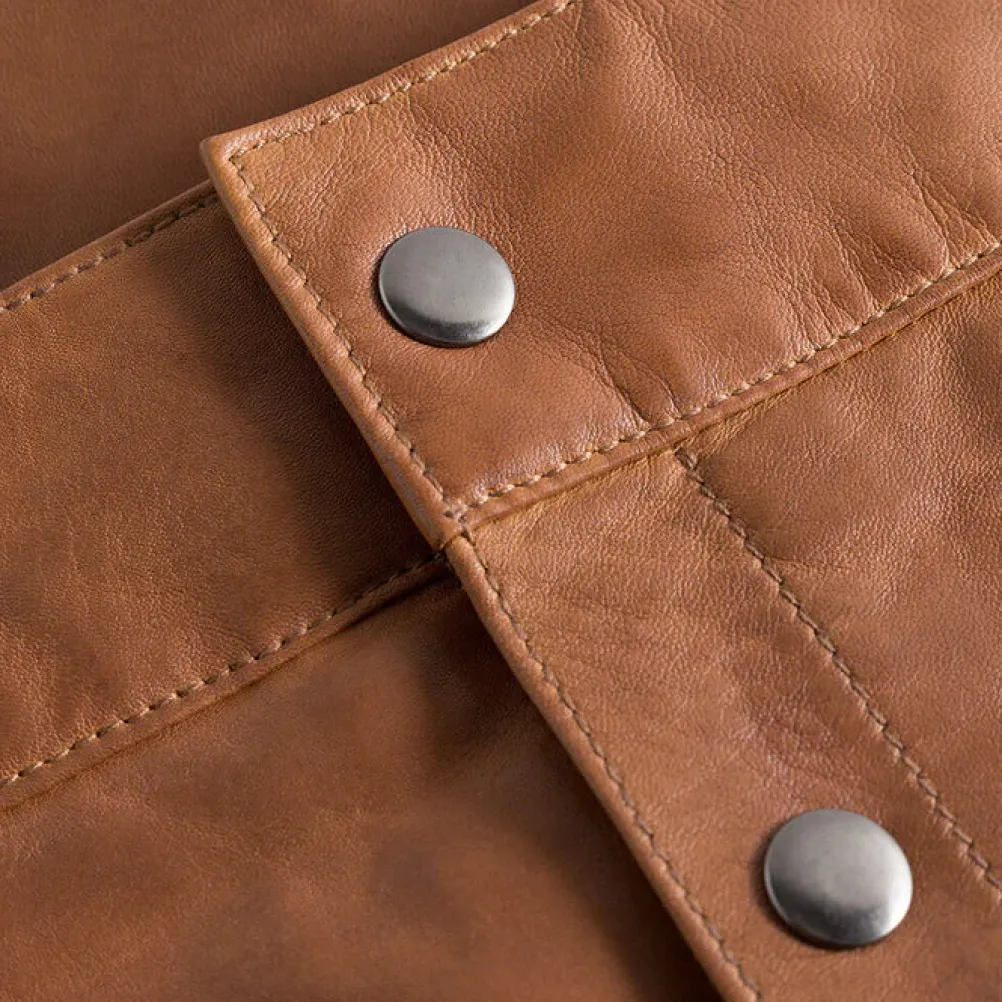 DEPECHE Dawn Skirt Vintage Cognac