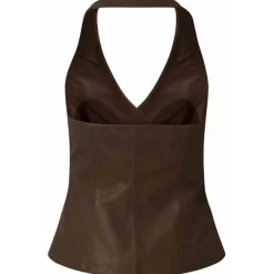 DEPECHE Kimmi Vest Dark Chocolate