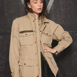 DEPECHE Lilly Jacket Sand