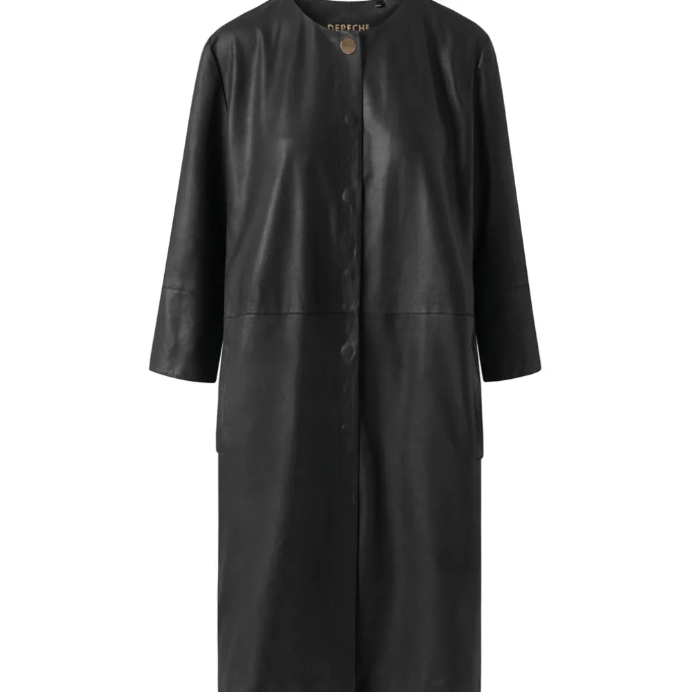 DEPECHE Shirt Dress Black