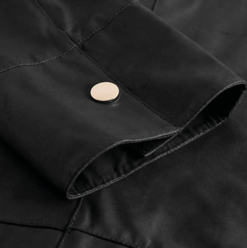 DEPECHE Shirt Dress Black