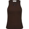 HAUTE L'AMITIE Rib Badge Tank Mocca