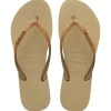 HAVAIANAS Slim Glitter Sand/Gold