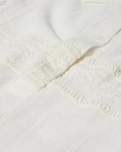 HEYANNO Archive Lace Shirt Ecru