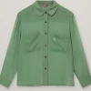 HEYANNO Devotion Silk Shirt Watergrass