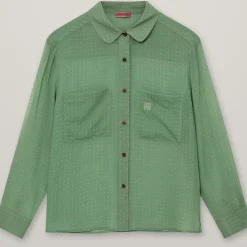 HEYANNO Devotion Silk Shirt Watergrass