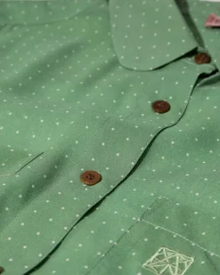 HEYANNO Devotion Silk Shirt Watergrass