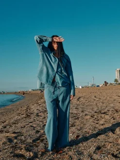 HEYANNO Everlasting Denim Shirt Light Blue