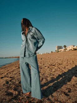 HEYANNO Everlasting Denim Shirt Light Blue