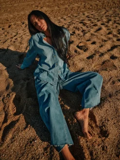 HEYANNO Everlasting Denim Shirt Light Blue