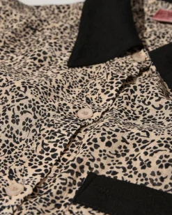 HEYANNO Petite Flower Shirt Black