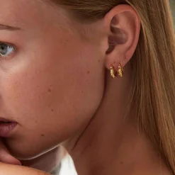 HULTQUIST COPENHAGEN Celeste White Hoops