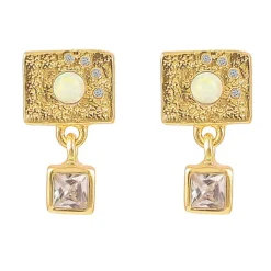 HULTQUIST COPENHAGEN Hvide Opalus Øreringe