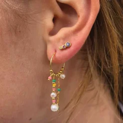 HULTQUIST COPENHAGEN Lucian Purple Multi Øreringe