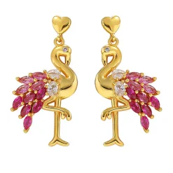 HULTQUIST COPENHAGEN Pink Flamingo Øreringe