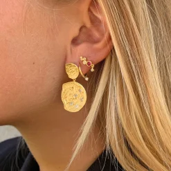 HULTQUIST COPENHAGEN Rubin Cykelsti Øreringe