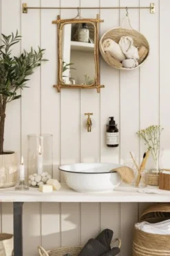 IB LAURSEN 9079-30 Spejl Bambuskant