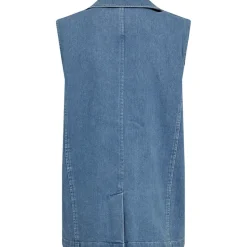 IVY COPENHAGEN Augusta Boxy Blazer Vest Denim Blue