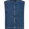 IVY COPENHAGEN Heaven Cross Back Top Wash Jace Denim Blue