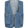 IVY COPENHAGEN Uta Pocket Denim Vest Blue