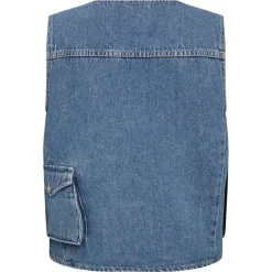 IVY COPENHAGEN Uta Pocket Denim Vest Blue
