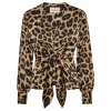 KARMAMIA Blair Blouse Hammered Leopard