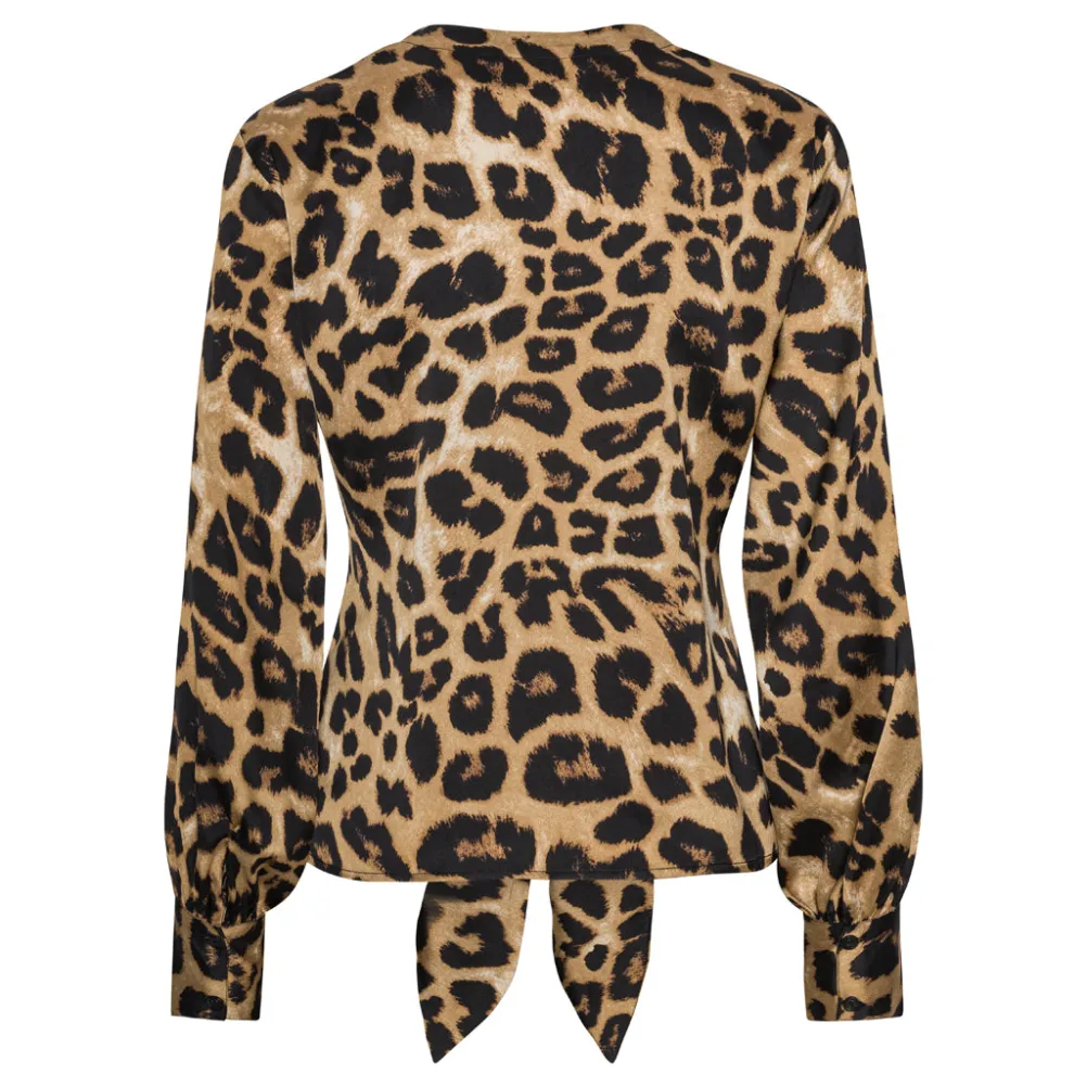 KARMAMIA Blair Blouse Hammered Leopard