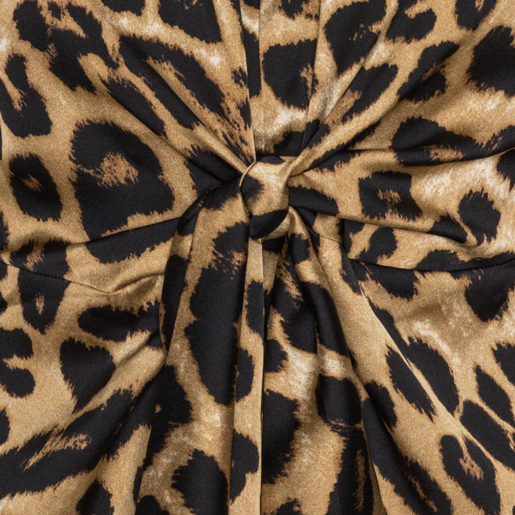 KARMAMIA Blair Blouse Hammered Leopard