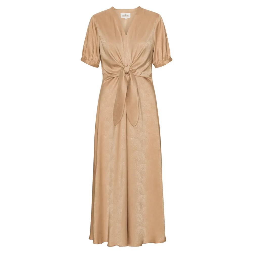 KARMAMIA Faye Dress Art Deco Rouge