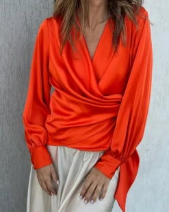 KARMAMIA Ines Blouse Semi Rich Orange