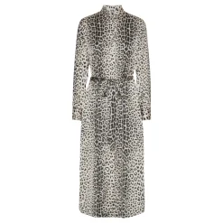 KARMAMIA Jean Dress Nude Leopard