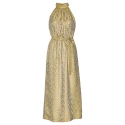 KARMAMIA Layla Dress Gold Leo Silk