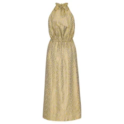 KARMAMIA Layla Dress Gold Leo Silk