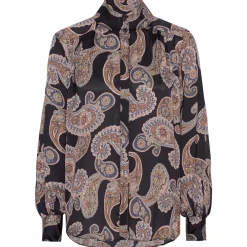KARMAMIA Noella Shirt Blue Grand Paisley