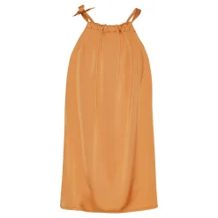 KARMAMIA Ruffle Tie Top Mango