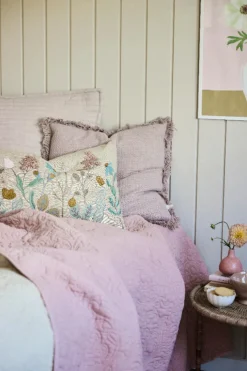 LENE BJERRE Isabelle Throw Plaid 170 cm Rose