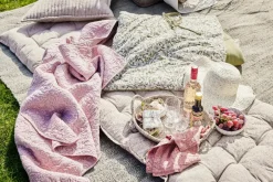 LENE BJERRE Isabelle Throw Plaid 170 cm Rose