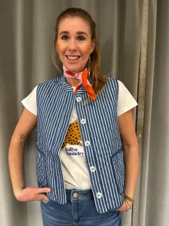LOLLYS LAUNDRY Cairo Quilt Vest Stripe