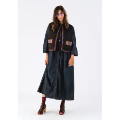 LOLLYS LAUNDRY Cairo Vest Washed Black