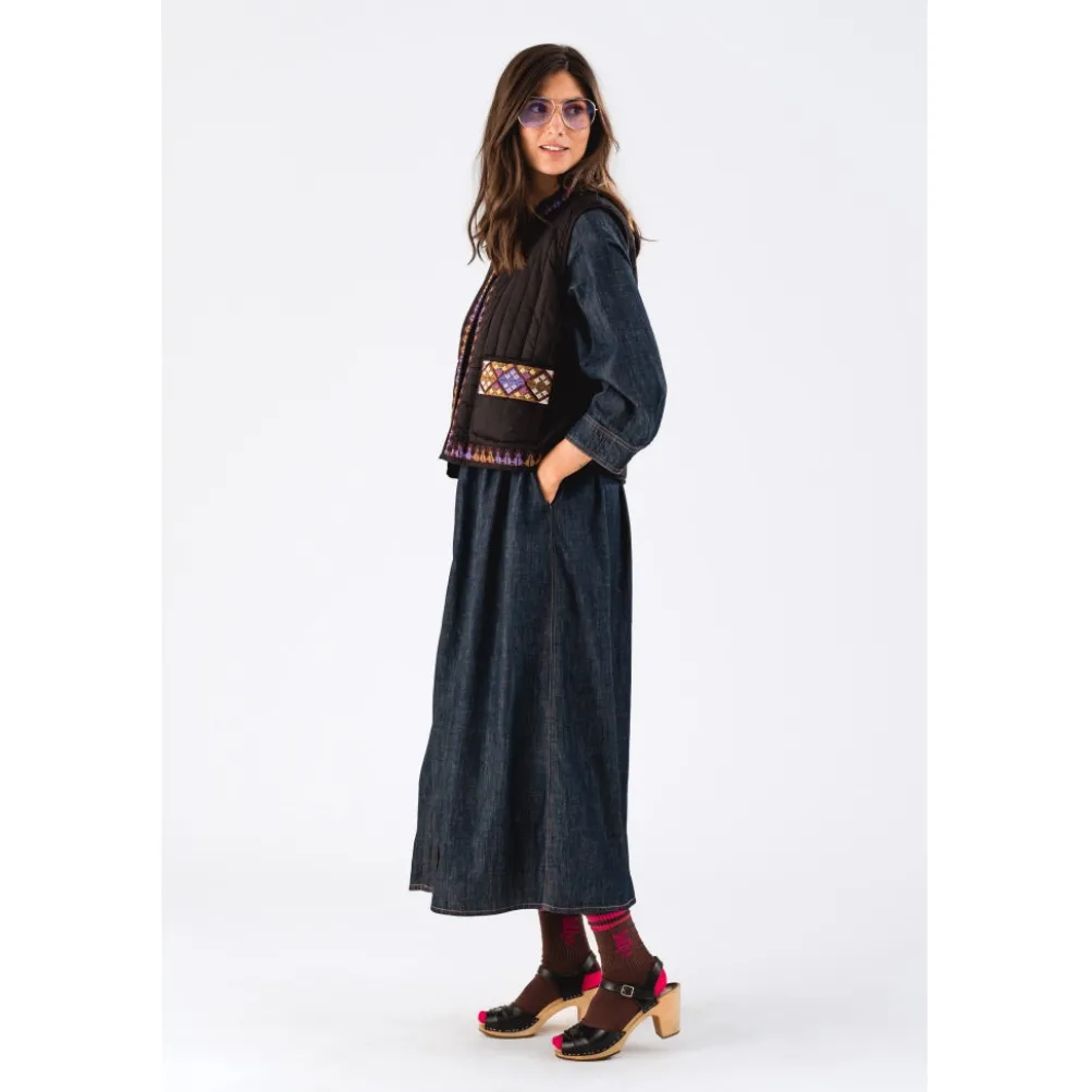 LOLLYS LAUNDRY Cairo Vest Washed Black