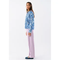 LOLLYS LAUNDRY Chloe Shirt LS Blue