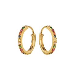 MAANESTEN Hoops Øreringe Nubia Big (guld/sølv)