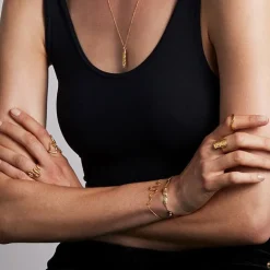 MAANESTEN Viva Ring Sølv/Guld