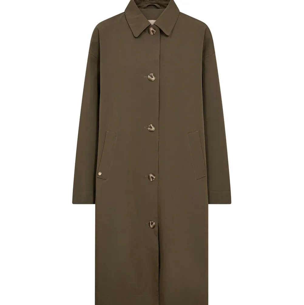 MOS MOSH Bora Rain Trenchcoat Sea Turtle