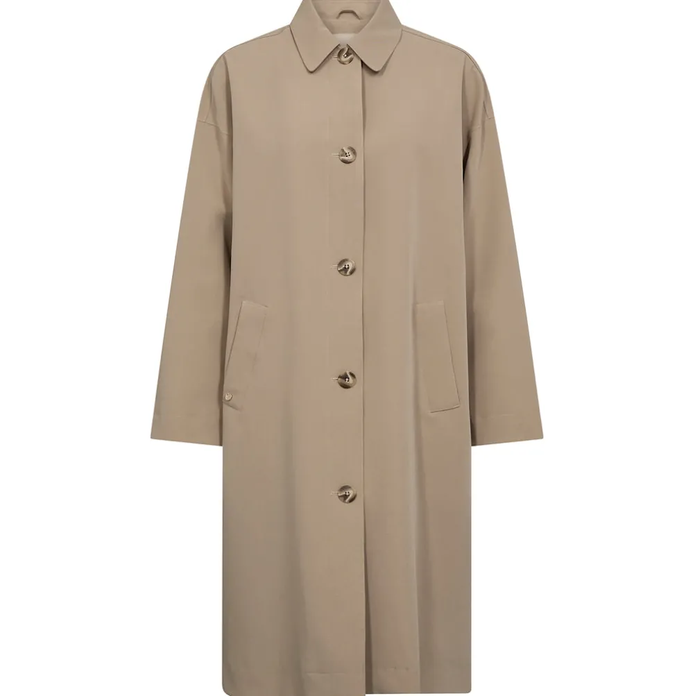 MOS MOSH Bora Rain Trenchcoat Savannah Tan