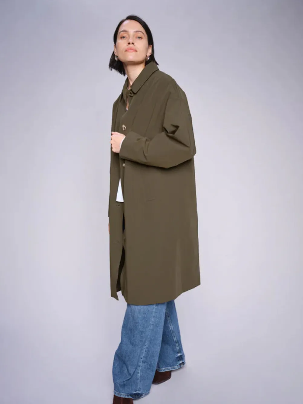 MOS MOSH Bora Rain Trenchcoat Sea Turtle