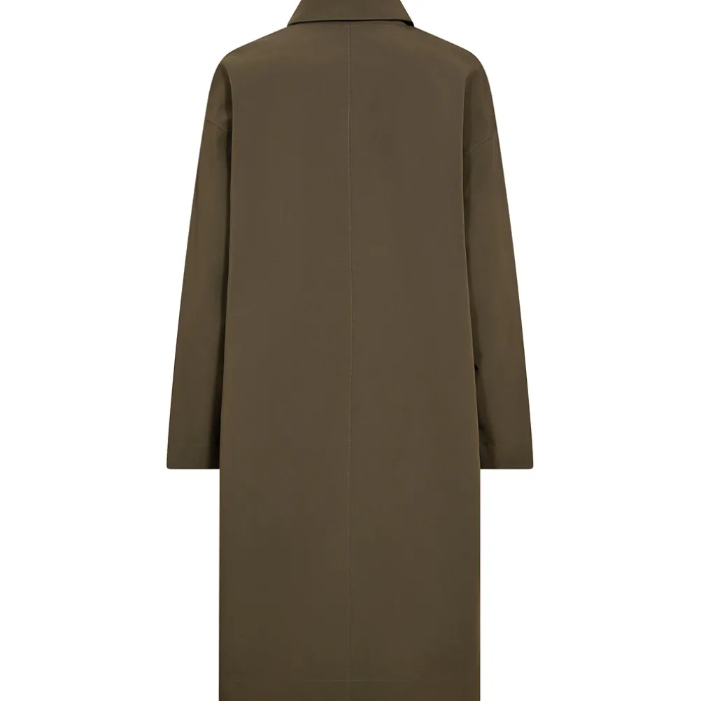 MOS MOSH Bora Rain Trenchcoat Sea Turtle