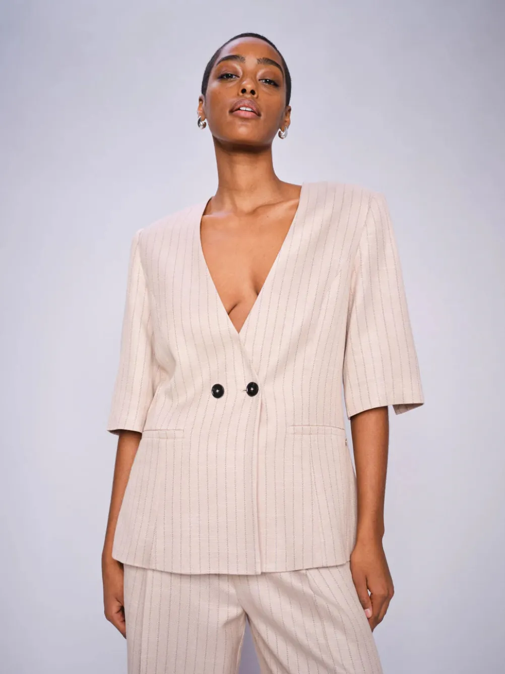 MOS MOSH Carli Inah Blazer Sesame