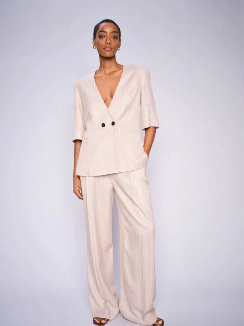 MOS MOSH Carli Inah Blazer Sesame